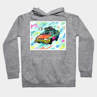 Rainbow Cannon Car Hoodie